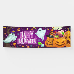 Geesten - Happy Halloween Spandoek