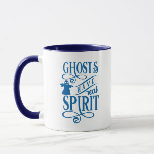 Geesten hebben echte geest blauw & wit halloween mok
