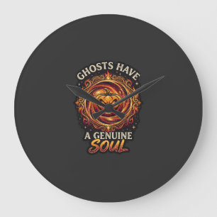 Geesten Hebben Echte Ziel Haloween Pompoen Vuur Sw Grote Klok