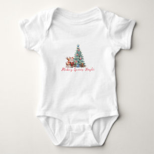 Geesten helder maken met schattige kerstman romper