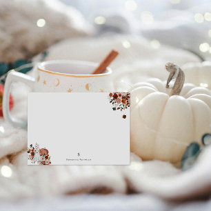 Geesten Oogst Bloemen & Geest Gepersonaliseerd Notitiekaartje