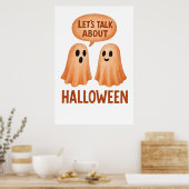 Geesten praten over Halloween Poster (Keuken)