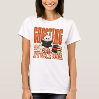 Geesten Uit Lezen Boekengeest Halloween T-shirt