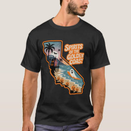 Geesten van de Gouden Kust! Californië Surfen T-shirt