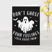 Geesten van je gevoelens niet deze Halloween Geest Kaart (Gele Bloem)