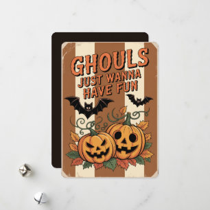"Geesten willen gewoon lol hebben" Halloween Feestdagenkaart