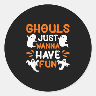 Geesten willen gewoon lol hebben  ronde sticker