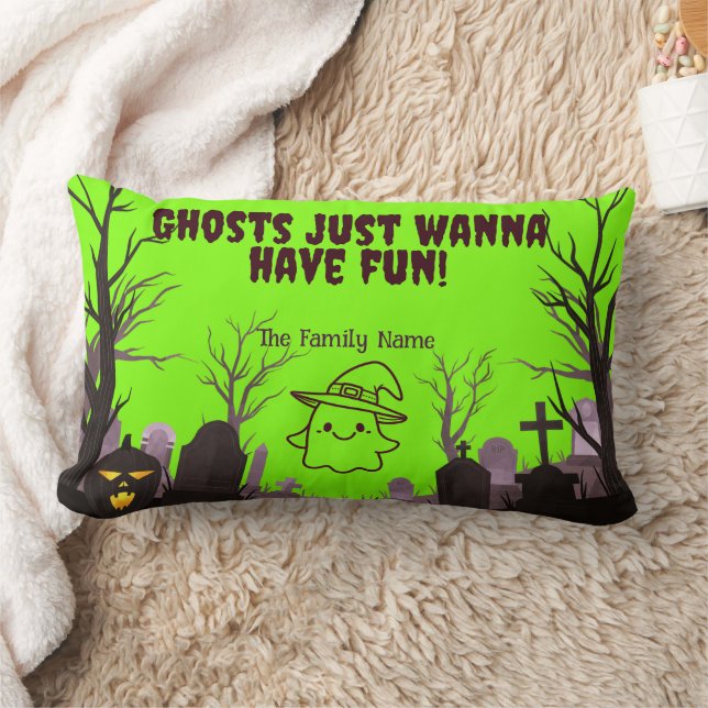 Geesten willen gewoon plezier hebben! Aangepaste f Kussen (Deken)