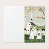 Geestenbruiloft  kaart (Buitenkant ongevouwen)