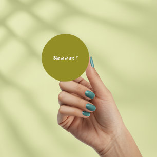 Geestige "Maar is het kunst?" Sticker met moderne