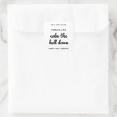 Geestige moderne witte soja kaars labels (Tas)