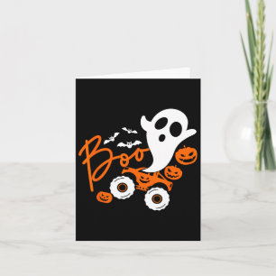 Geestrijder Truck Monster Halloween Pompoen  Kaart