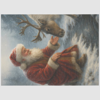 Geestverwanten Kerstman & Rendier Winter Decoupage Tissuepapier