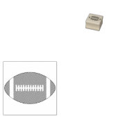 Geëtst football 	rubberstempel (Gestempeld)