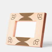 Geëtst Lijst - bladeren en halve cirkels Gegraveerde Lijstjes (Links)