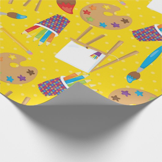 Geëvenaarde kunstenaars schilderen papier in de on (Hoek)