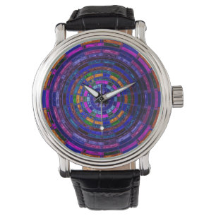 Geëxisteerd glazen mozaïekextract horloge