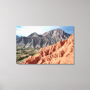 Geëxpandeerd berggebied in de provincie Salta Canvas Afdruk