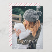 Geëxpandeerde vredesoverlay feestdagenkaart (Voorkant / Achterkant)