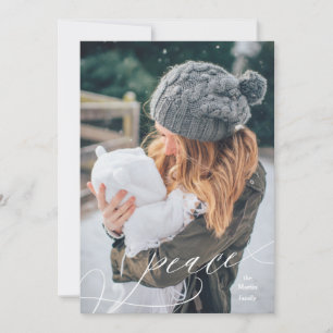 Geëxpandeerde vredesoverlay feestdagenkaart