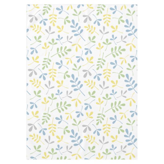 Geëxsorteerde Blauwe Groen Geel Witte PTN Tafelkleed (Voorkant)