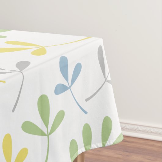 Geëxsorteerde Blauwe Groen Geel Witte PTN Tafelkleed (Voorbeeld)