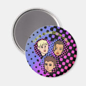 Géez Louise Magnet coloré (Recto/Verso)