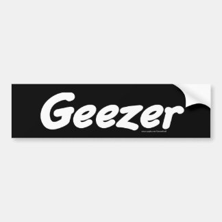 Geezer Bumpersticker