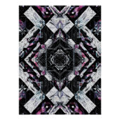 Gefacetteerd kristal prisma: geometrische scherf P Perfect Poster (Voorkant)