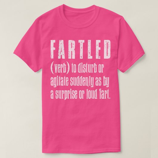 Gefartled  Witte Tekst T-shirt (Design voorkant)