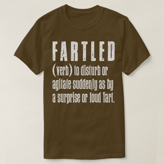 Gefartled  Witte Tekst T-shirt (Design voorkant)