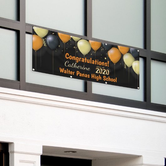 Gefeliciteerd, 2020 Afstuderen bannerfeestdag Spandoek (Buitenkant Gebouw)