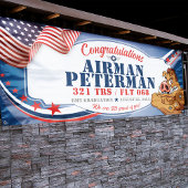 Gefeliciteerd 321 Warthogs Air Force Afstuderen Spandoek