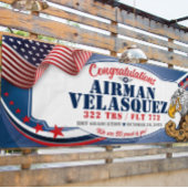 Gefeliciteerd 323 Eagles Air Force Afstuderen Spandoek