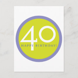 Gefeliciteerd, 40! briefkaart