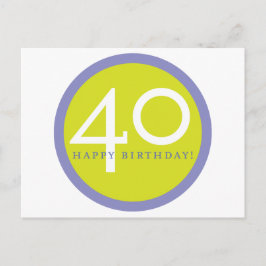 Gefeliciteerd, 40! briefkaart