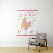 Gefeliciteerd 5e verjaardag Persoonlijk Wandkleed (In situ)