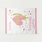 Gefeliciteerd 5e verjaardag Persoonlijk Wandkleed (Voorkant (horizontaal))