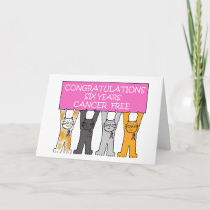 Gefeliciteerd 6 jaar kankervrij kaart