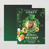 Gefeliciteerd 6 jaar, St. Patrick's Day Feestdagenkaart (Voorkant / Achterkant)