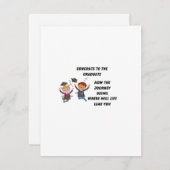 Gefeliciteerd aan de Afstuderen Feestdagenkaart (Voorkant / Achterkant)