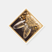 Gefeliciteerd aan het verloofde paar! Feestservett Servet (Hoek)