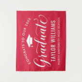 Gefeliciteerd aan onze afgestudeerde van 2023 Rode Wandkleed (Voorkant)