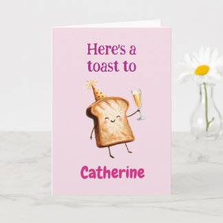 Gefeliciteerd aan vrouwen, Grappige toast, Bruisen Kaart