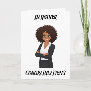 GEFELICITEERD AAN "ZWARTE" DOCHTER KAART