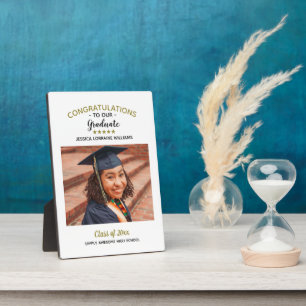 Gefeliciteerd Aangepaste foto Afstuderen Afstudere Fotoplaat