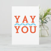 Gefeliciteerd, aanmoediging Notecard Briefkaart (Staand voorkant)