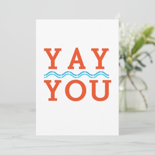 Gefeliciteerd, aanmoediging Notecard Briefkaart (Staand voorkant)