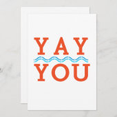 Gefeliciteerd, aanmoediging Notecard Briefkaart (Voorkant / Achterkant)