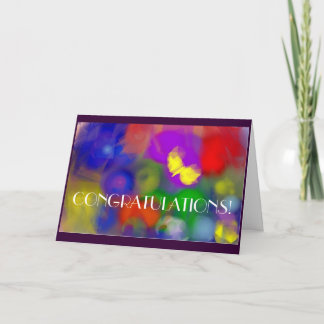 Gefeliciteerd Abstract Kaart